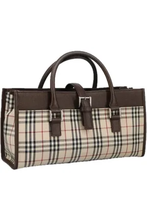 Burberry Pre-owned, Kobieta, Beżowy, ONE SIZE, Skóra, Pre-owned Canvas handbags