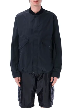 Moncler Kurtki, Mężczyzna, Niebieski, M, Kurtka Nigo Tatenen z Guzikiem Naciśnij