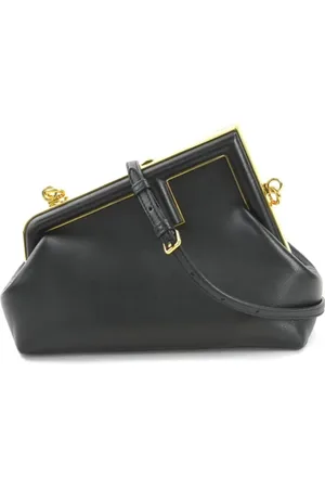Fendi Pre-owned, Kobieta, Czarny, ONE SIZE, Skóra, Pre-owned skórzane torby na ramię