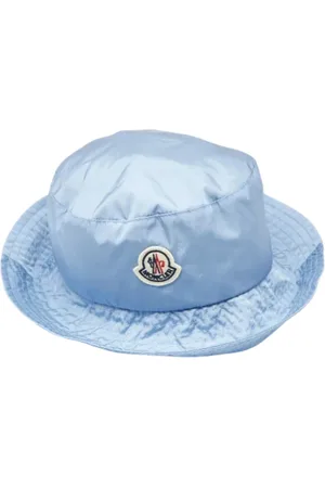 Moncler Pre-owned, Kobieta, Niebieski, ONE SIZE, Nylon, Pre-owned Fabric hats