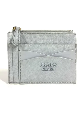 Prada Pre-owned, Kobieta, Niebieski, ONE SIZE, Skóra, Pre-owned skórzane portfele