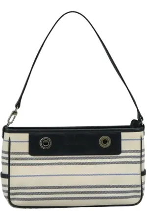 Burberry Pre-owned, Kobieta, Beżowy, ONE SIZE, Pre-owned Canvas handbags