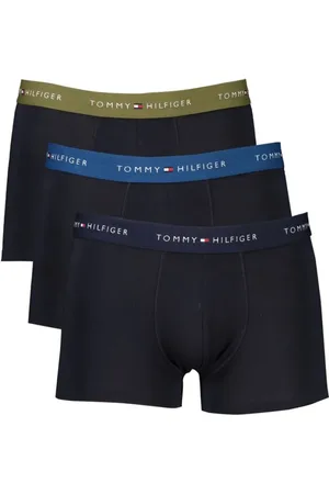 Tommy Hilfiger Bielizna, Mężczyzna, Niebieski, S, Niebieskie Bawełniane Bokserki Pakiet
