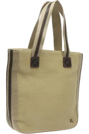 Burberry Pre-owned, Kobieta, Beżowy, ONE SIZE, Pre-owned Canvas handbags