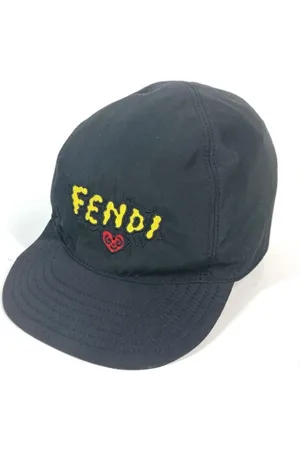 Fendi Pre-owned, Kobieta, Czarny, ONE SIZE, Pre-owned Fabric hats