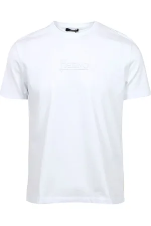 HERNO Koszulki, Mężczyzna, Biały, 2XL, Biała Bawełniana Koszulka z Okrągłym Dekoltem