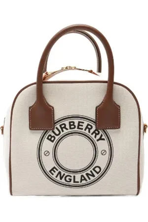 Burberry Pre-owned, Kobieta, Biały, ONE SIZE, Skóra, Pre-owned Canvas handbags