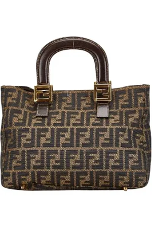 Fendi Pre-owned, Kobieta, brązowy, ONE SIZE, Skóra, Pre-owned Canvas handbags