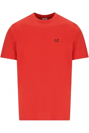 C.P. Company Koszulki, Mężczyzna, Pomarańczowy, L, Stylowe T-shirty i Pola