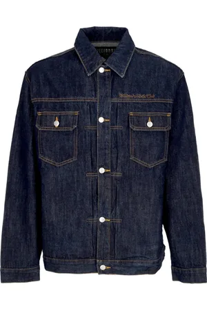 Billionaire Boys Club Kurtki, Mężczyzna, Niebieski, S, Denim, Kurtka jeansowa męska script Denim Jacket Indigo
