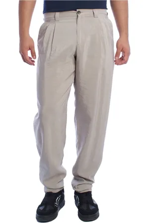 Emporio Armani Spodnie, Mężczyzna, Szary, L, Nowoczesne Spodnie Chino Tapered