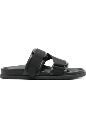 Moncler Buty, Kobieta, Czarny, 39 EU, Czarne Skórzane Buty z Gumową Podeszwą