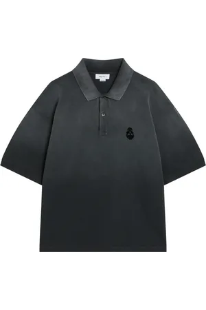 Alexander McQueen Koszulki, Mężczyzna, Czarny, L, Polo z Krótkim Rękawem