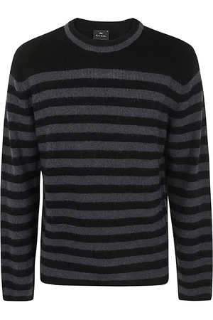 Paul Smith Swetry, Mężczyzna, Czarny, M, Wełna, Sweter z Okrągłym Dekoltem