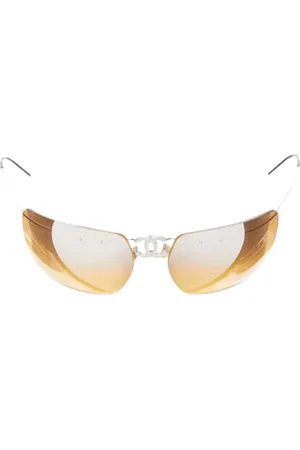 CHANEL Pre-owned, Kobieta, Żółty, ONE SIZE, Pre-owned Metal sunglasses