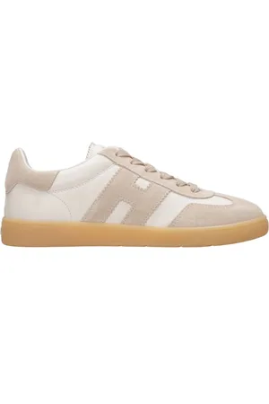 Hogan Buty, Kobieta, Wielobarwność, 38 1/2 EU, Zamsz, Skórzane Sneakersy z Dzianinowymi Sznurowadłami