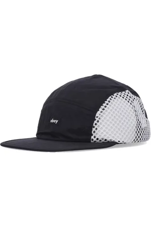 Obey Akcesoria, Mężczyzna, Wielobarwność, ONE SIZE, Nylon, Czarna Czapka Mesh Camp