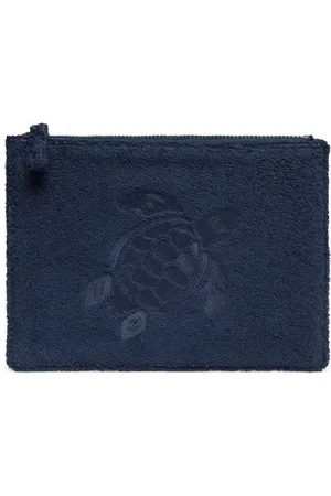 Vilebrequin Torebki, unisex, Niebieski, ONE SIZE, Len, Solidna unisexowa torba plażowa z frotte