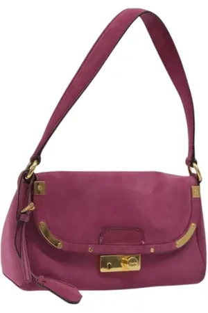 Prada Pre-owned, Kobieta, Fioletowy, ONE SIZE, Pre-owned Suede prada-bags