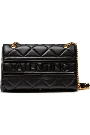 Valentino by Mario Valentino Torebki, Kobieta, Czarny, ONE SIZE, Len, Czarna Torba Quiltowana ADA Vbs 51O05
