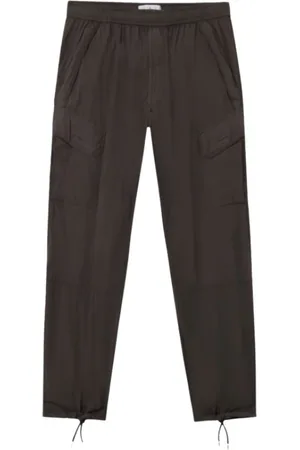 Stone Island Spodnie, Mężczyzna, brązowy, W32, Lekkie spodnie cargo z powłoką
