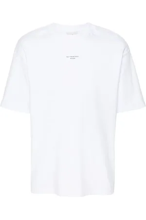 Drôle de Monsieur Koszulki, Mężczyzna, Biały, S, Bawełna, Logo Cotton T-shirt