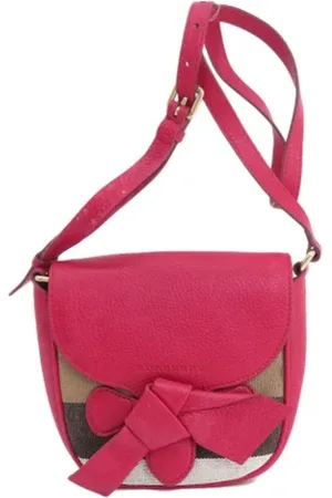 Burberry Pre-owned, Kobieta, Czerwony, ONE SIZE, Pre-owned skórzane torby na ramię