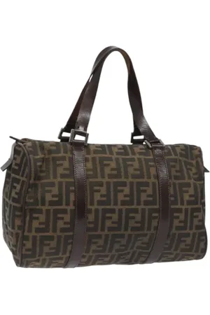 Fendi Pre-owned, Kobieta, brązowy, ONE SIZE, Skóra, Pre-owned Canvas handbags