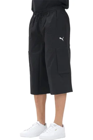 PUMA Szorty, Mężczyzna, Czarny, S, Cargo Shorts Czarny Styl Letni