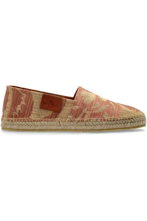 Etro Buty, Mężczyzna, Czerwony, 44 EU, Skóra, Espadryle z Logo