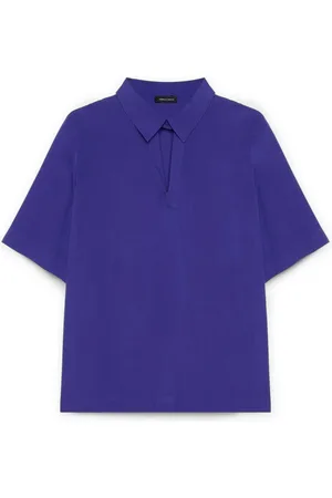 Fiorella rubino Bluzki, Kobieta, Fioletowy, 4XL, Len, Bluzka z wiskozy Lenzing™ Ecovero™