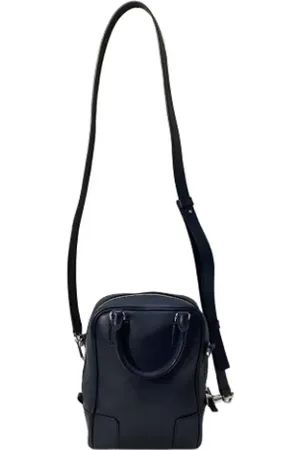 Loewe Pre-owned, Kobieta, Niebieski, ONE SIZE, Skóra, Pre-owned skórzane torby na ramię