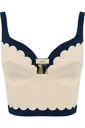Elisabetta Franchi Koszulki, Kobieta, Beżowy, M, Elegancki Top dla Kobiet