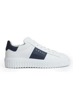 Hogan Buty, Mężczyzna, Biały, 40 EU, Skóra, H-Stripes Sneakers