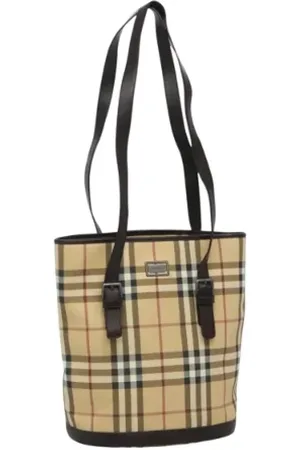 Burberry Pre-owned, Kobieta, Beżowy, ONE SIZE, Skóra, Pre-owned skórzane torby na ramię