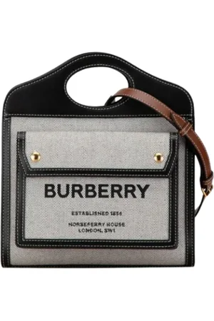 Burberry Pre-owned, Kobieta, Biały, ONE SIZE, Skóra, Pre-owned Canvas handbags