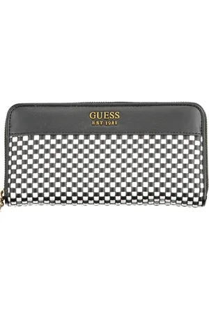 Guess Akcesoria, Kobieta, Czarny, ONE SIZE, Portfel Damski Czarny Zamek Błyskawiczny