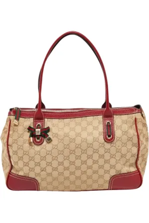 Gucci Pre-owned, Kobieta, Beżowy, ONE SIZE, Pre-owned Canvas gucci-bags