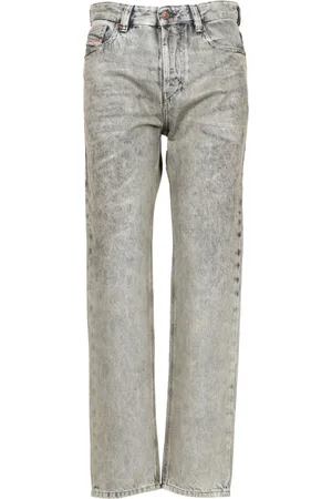 Diesel Jeansy, Kobieta, Szary, W27, Denim, Jeansyy z marmurkowym denimem i folią Mylar