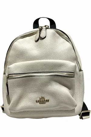 Coach Pre-owned, Kobieta, Biały, ONE SIZE, Pre-owned Leather backpacks