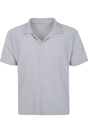 Issey Miyake Koszulki, Mężczyzna, Szary, L, Klasyczny Polo Shirt