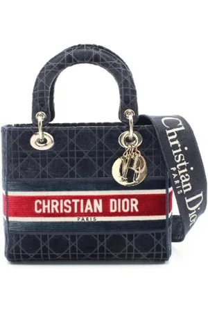 Dior Pre-owned, Kobieta, Niebieski, ONE SIZE, Pre-owned Canvas handbags