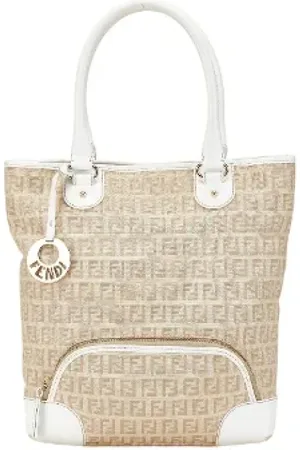 Fendi Pre-owned, Kobieta, Beżowy, ONE SIZE, Skóra, Pre-owned Canvas handbags