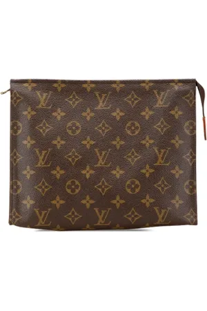 LOUIS VUITTON Pre-owned, Kobieta, brązowy, ONE SIZE, Len, Pre-owned Canvas clutches