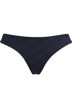 Vilebrequin Stroje kąpielowe, Kobieta, Niebieski, XS, Damskie figi bikini z monogramem żółwia Midi