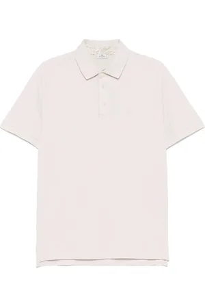 Etro Koszulki, Mężczyzna, Beżowy, M, Bawełniana Koszulka Polo 3 Guziki Włochy