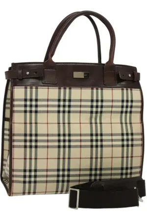 Burberry Pre-owned, Kobieta, Beżowy, ONE SIZE, Skóra, Pre-owned Canvas handbags