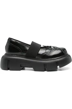 Simone Rocha Buty, Kobieta, Czarny, 37 EU, Baleriny Brogues na Platformie