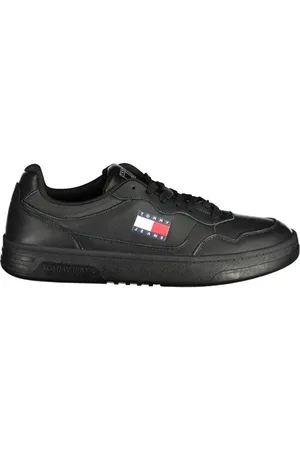 Tommy Hilfiger Buty, Mężczyzna, Czarny, 43 EU, Czarny Sneaker z poliestru