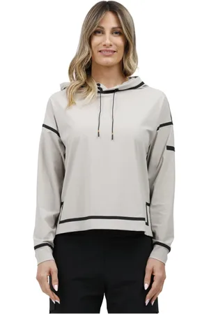 RRD Bluzy, Kobieta, Beżowy, S, Bluza z kapturem z termoprzylepami